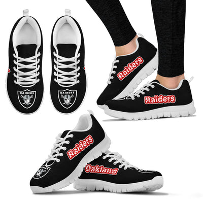 Magnificent Oakland Raiders Amazing Logo Sneakers