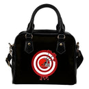 Valentine Sweet Cleveland Browns Dart Couple Love Shoulder Handbags
