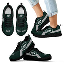 New York Jets Line Logo Sneakers