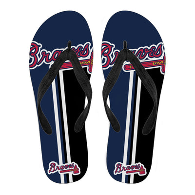 Great Atlanta Braves Fan Gift Two Main Colors Flip Flops