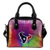 Rainbow Dynamic Mix Colours Gorgeous Houston Texans Shoulder Handbags