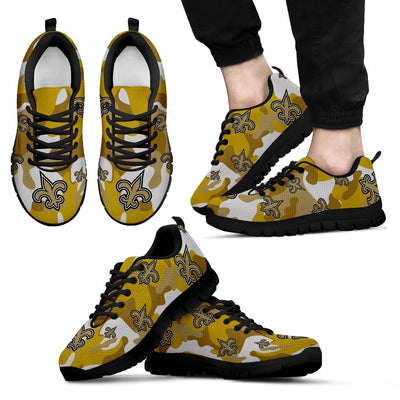 New Orleans Saints Cotton Camouflage Fabric Military Solider Style Sneakers