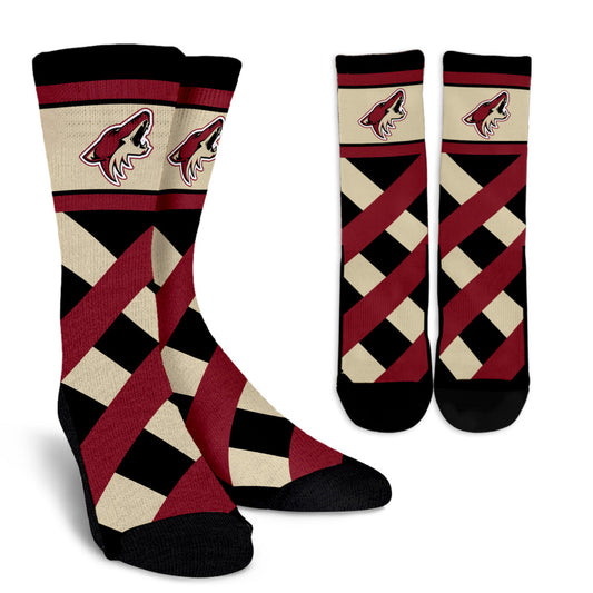 Sports Highly Dynamic Beautiful Arizona Coyotes Crew Socks