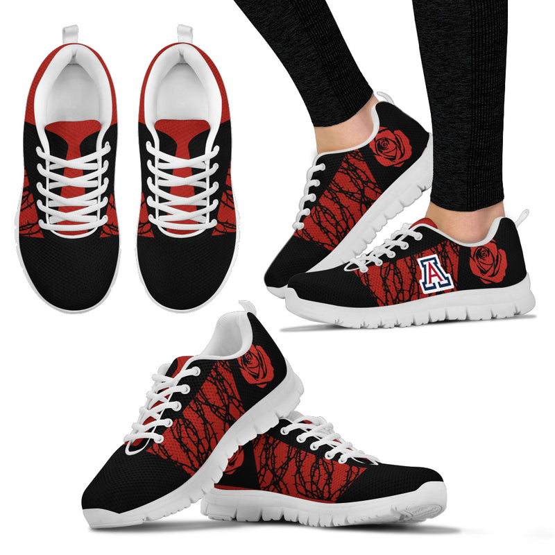 Rose Plant Gorgeous Lovely Logo Arizona Wildcats Sneakers
