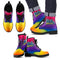 Multicolor Zig Zag Lovely Background Nice Logo UCLA Bruins Boots
