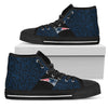 Perfect Cross Color Absolutely Nice New England Patriots High Top Shoes