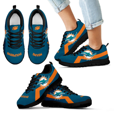 Miami Dolphins Line Logo Sneakers