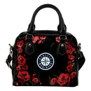 Valentine Rose With Thorns Seattle Mariners Shoulder Handbags