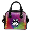 Rainbow Dynamic Mix Colours Gorgeous Connecticut Huskies Shoulder Handbags