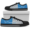 Cool Simple Design Vertical Stripes Detroit Lions Low Top Shoes