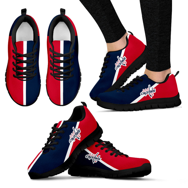 Dynamic Aparted Colours Beautiful Logo Washington Capitals Sneakers