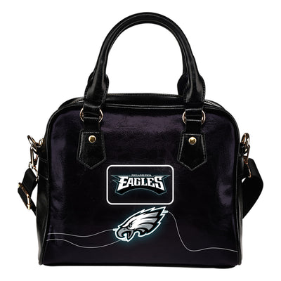 Fancy Philadelphia Eagles Fashion Logo Lighting Cosy Shoulder Handbags