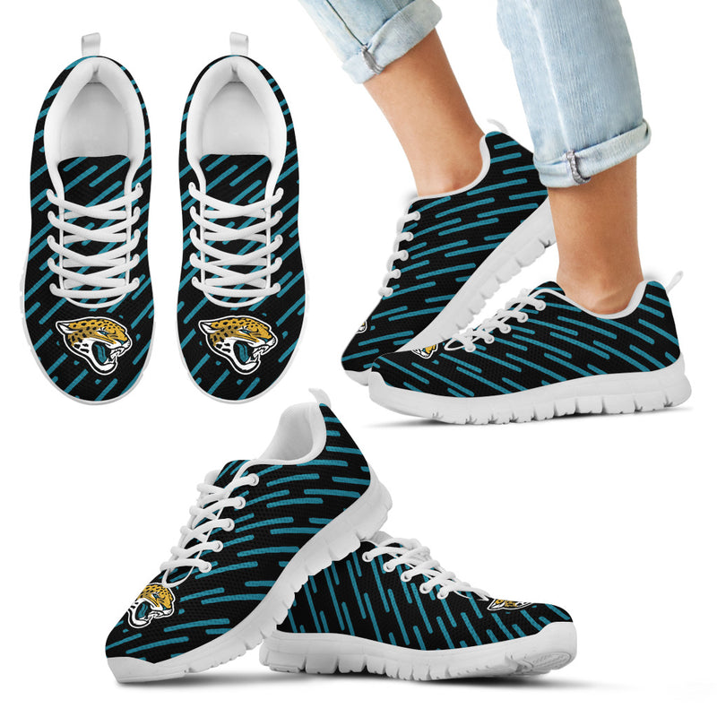 Marvelous Striped Stunning Logo Jacksonville Jaguars Sneakers