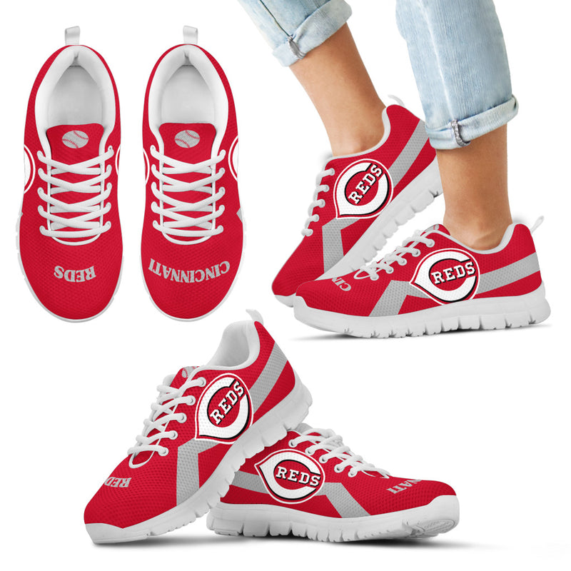 Cincinnati Reds Line Logo Sneakers