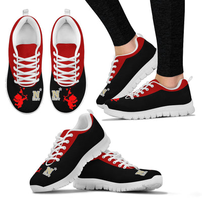 Cute Cupid Angel Background Navy Midshipmen Sneakers