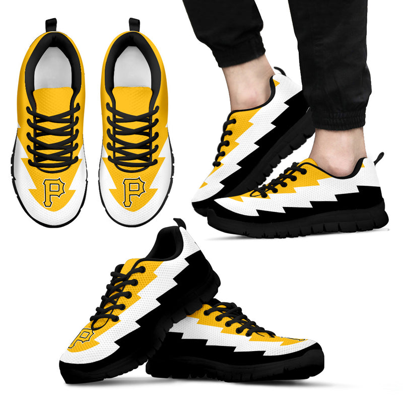 Lovely Style Pittsburgh Pirates Sneakers Jagged Saws Creative Draw