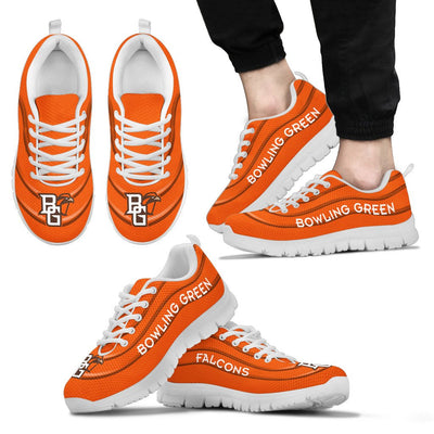 Wave Red Floating Pattern Bowling Green Falcons Sneakers