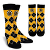Gorgeous Boston Bruins Argyle Socks