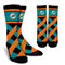 Sports Highly Dynamic Beautiful Miami Dolphins Crew Socks