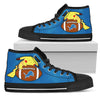 Pikachu Laying On Ball Detroit Lions High Top Shoes