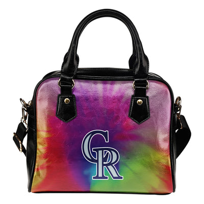 Rainbow Dynamic Mix Colours Gorgeous Colorado Rockies Shoulder Handbags