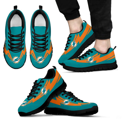 Three Amazing Good Line Charming Logo Miami Dolphins Sneakers