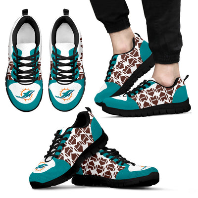 Great Football Love Frame Miami Dolphins Sneakers