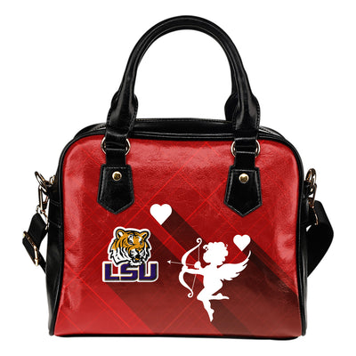 Superior Cupid Love Delightful LSU Tigers Shoulder Handbags