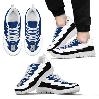 Pretty Cool Navy Midshipmen Sneakers Jagged Saws Creative Draw