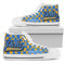Puzzle Logo With UCLA Bruins High Top Shoes