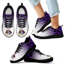 Leopard Pattern Awesome East Carolina Pirates Sneakers