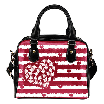 Sweet Romantic Love Frames Carolina Panthers Shoulder Handbags