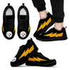 Cute Style Pittsburgh Steelers Sneakers Thunder Lightning Amazing Logo