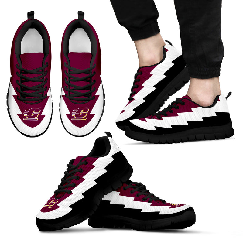 Cool Central Michigan Chippewas Sneakers Jagged Saws Creative Draw