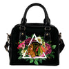 Floral Rose Valentine Logo Chicago Blackhawks Shoulder Handbags