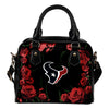Valentine Rose With Thorns Houston Texans Shoulder Handbags