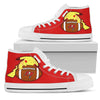 Pikachu Laying On Ball Tampa Bay Buccaneers High Top Shoes