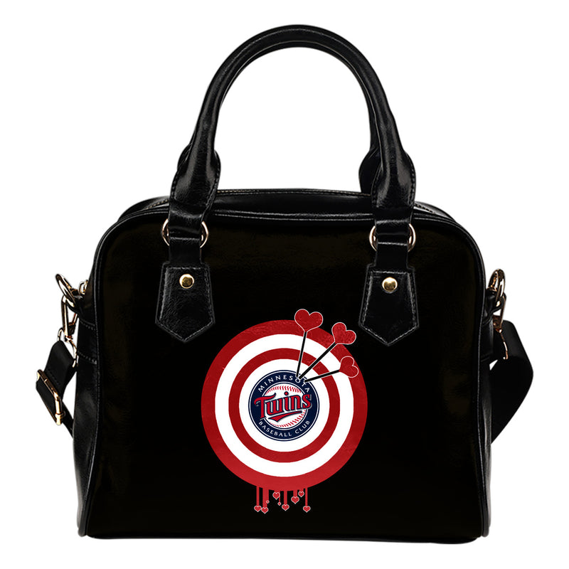 Valentine Sweet Minnesota Twins Dart Couple Love Shoulder Handbags
