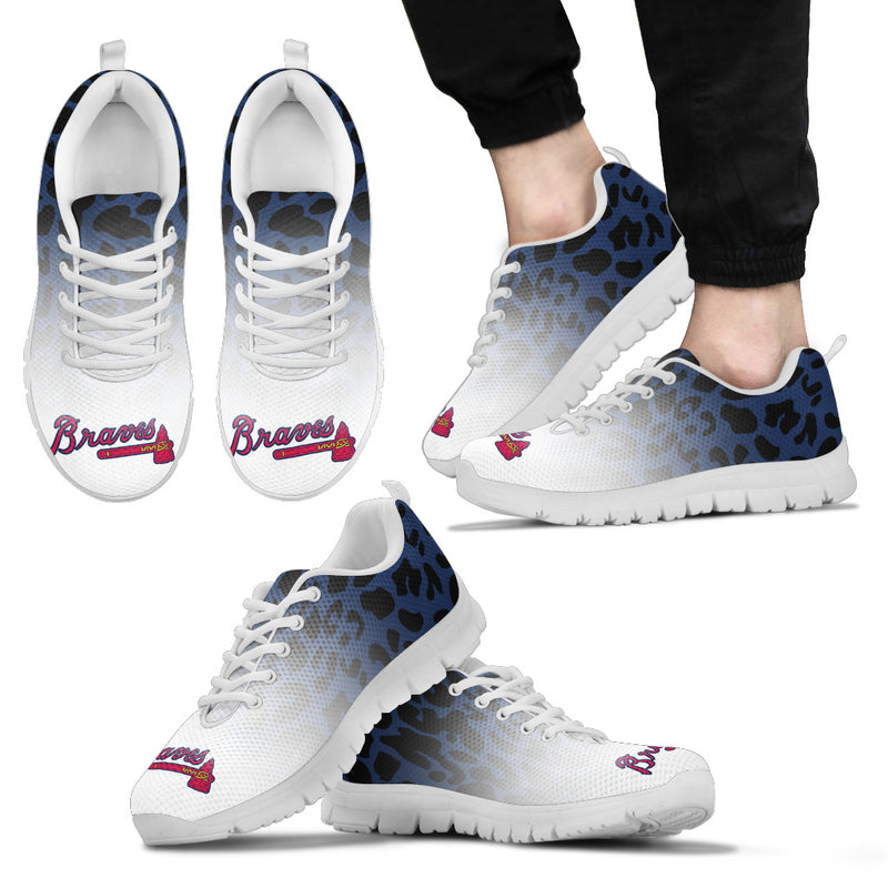 Leopard Pattern Awesome Atlanta Braves Sneakers