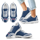 Lovely Curves Stunning Logo Icon Atlanta Braves Sneakers