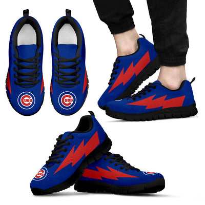 Lovely Style Chicago Cubs Sneakers Thunder Lightning Amazing Logo