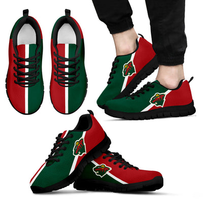 Dynamic Aparted Colours Beautiful Logo Minnesota Wild Sneakers