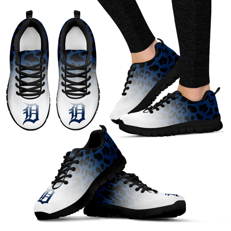 Leopard Pattern Awesome Detroit Tigers Sneakers