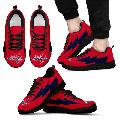 Gorgeous Washington Capitals Sneakers Thunder Lightning Amazing Logo