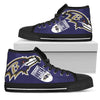 Straight Outta Baltimore Ravens High Top Shoes