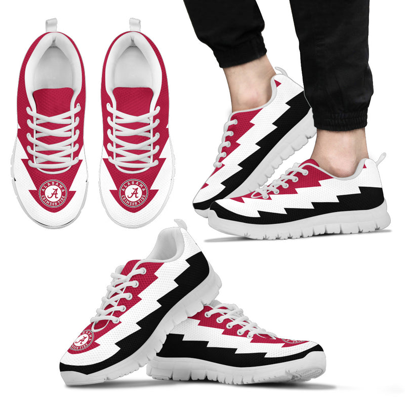 Amazing Alabama Crimson Tide Sneakers Jagged Saws Creative Draw
