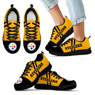 Line Stripe Logo Bottom Pittsburgh Steelers Sneakers