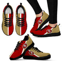 Dynamic Aparted Colours Beautiful Logo San Francisco 49ers Sneakers