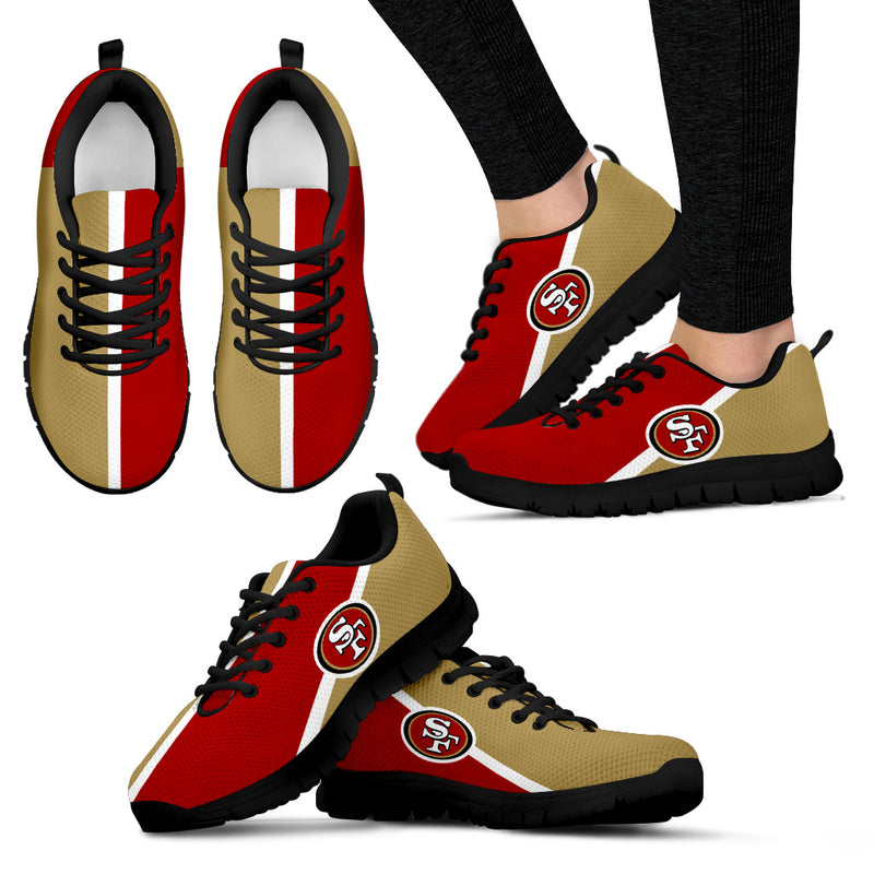Dynamic Aparted Colours Beautiful Logo San Francisco 49ers Sneakers