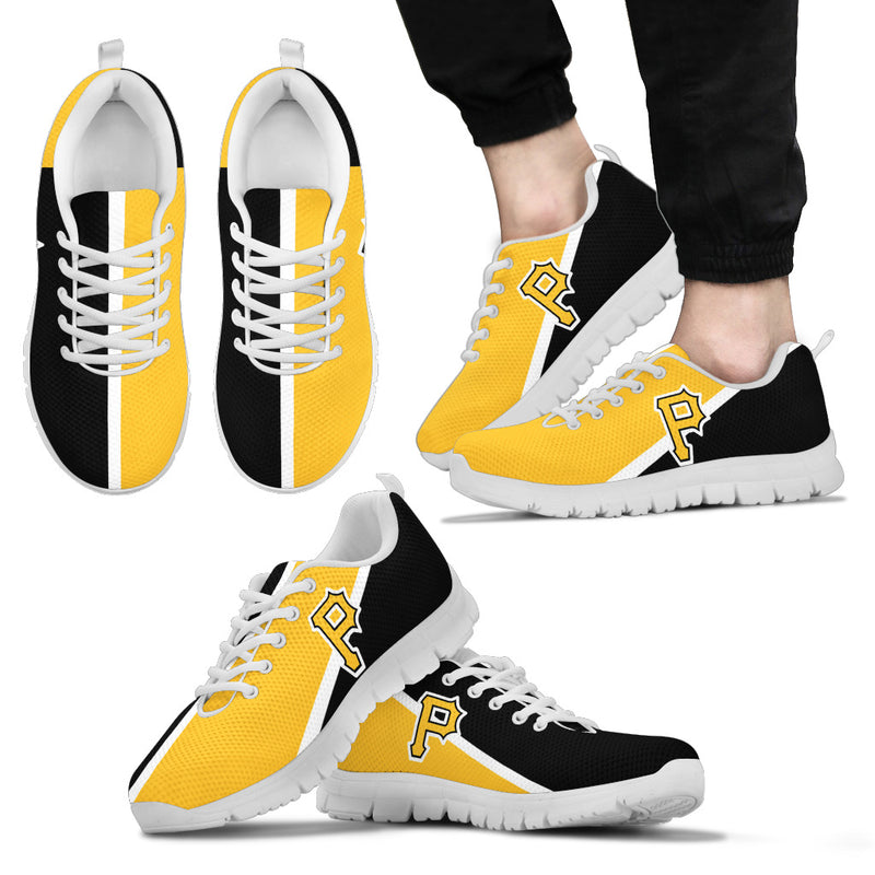 Dynamic Aparted Colours Beautiful Logo Pittsburgh Pirates Sneakers